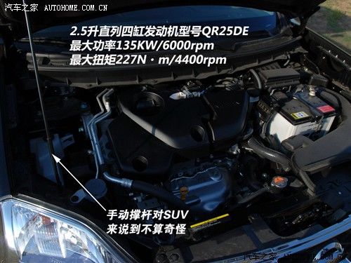 汽车之家 东风日产 奇骏 2.5l xl mt 4wd