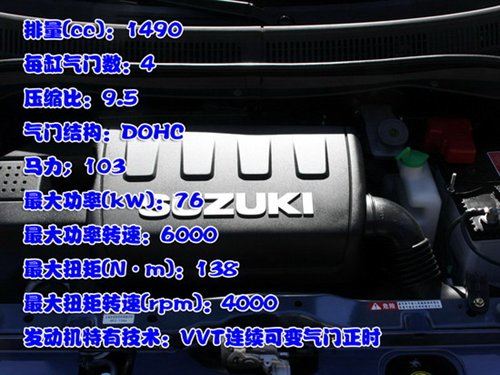 配置丰富操控一流 试长安铃木雨燕1.5L 汽车之家