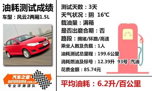 刹车性能有惊喜！测试奇瑞风云2两厢1.5 汽车之家