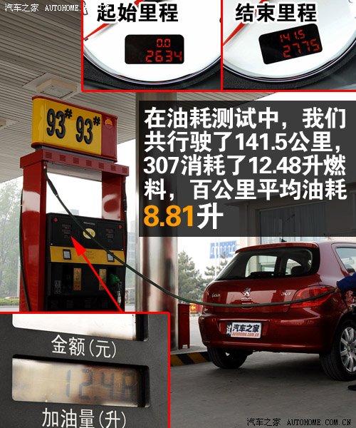 期待已久 测试东风标致307两厢1.6手动 汽车之家
