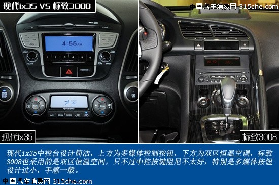 代ix35对比标致3008高清图片