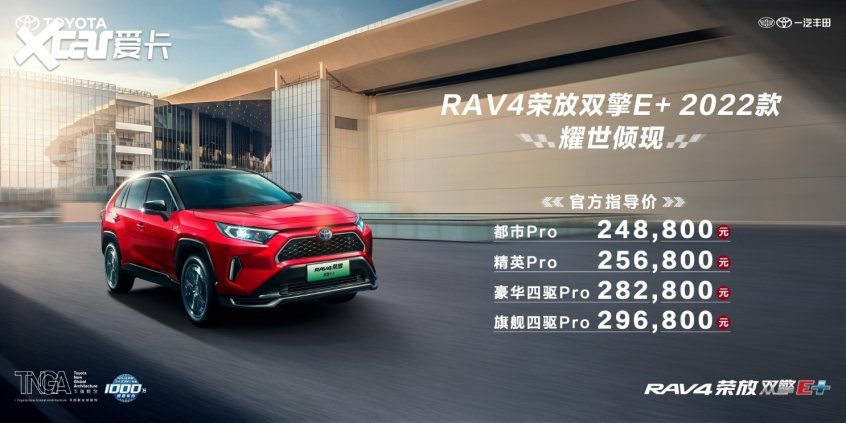 2022款丰田RA半岛appV4荣放双擎E+ 售2488万起(图1)