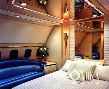 奢侈揭秘 文莱国王的私人飞机的豪华装潢