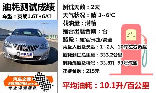 “小钢炮”自家用 测试别克英朗XT 1.6T 汽车之家