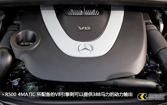 R500搭配的是V8引擎