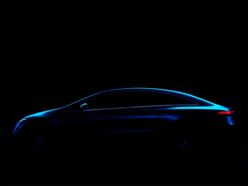 奔驰EQS最新预告图 将上海车展全球首发