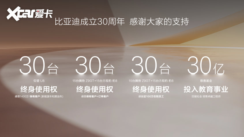 比亚迪 30 周年